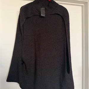 Ella Charcoal Women's Cowl Neck Sweater